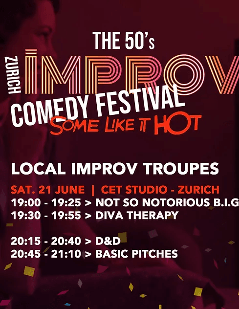 Zurich Improv Comedy Festival poster