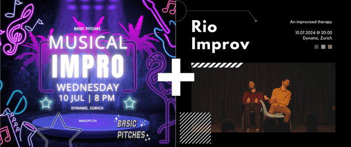 Double feature - Basic Pitches + Rio poster