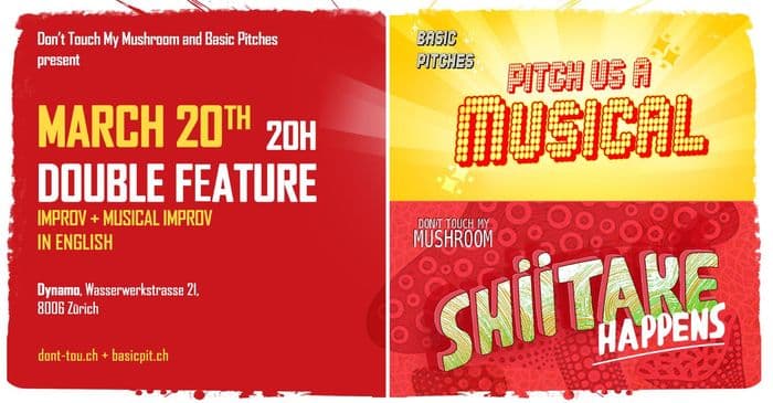 Double feature - Basic Pitches: Pitch us a Musical & DTMM: Shiitake Happens poster