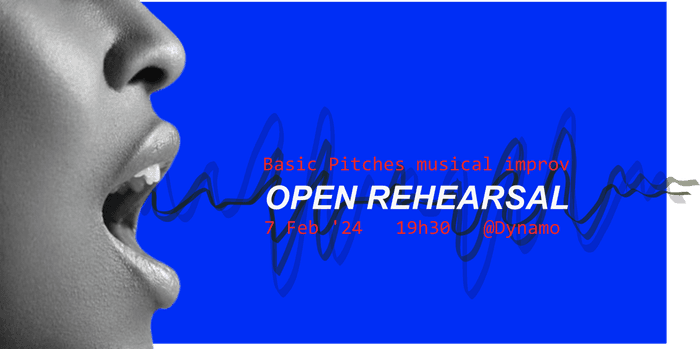 Open rehearsal Musical Improv poster