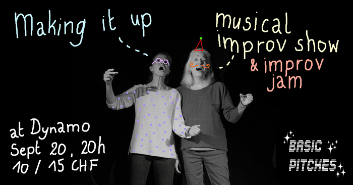 Musical Improv show + open jam poster